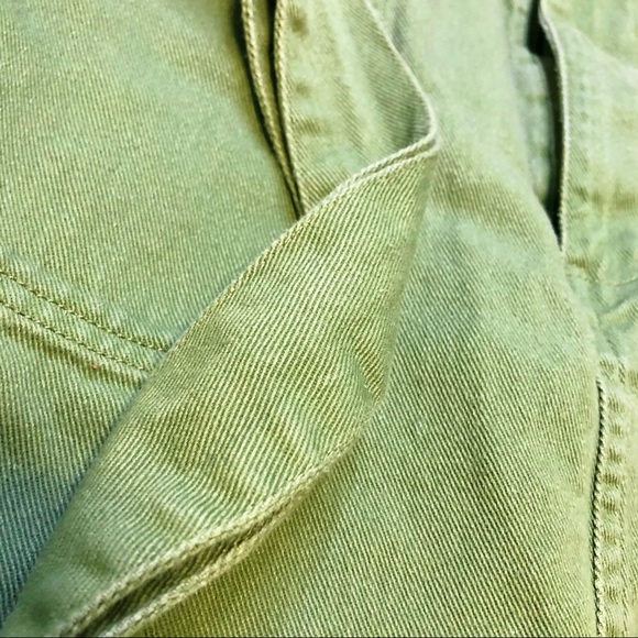 Francesca’s Harper Heritage Mini Skirt Paper Bag Belt Green - Picture 5 of 5